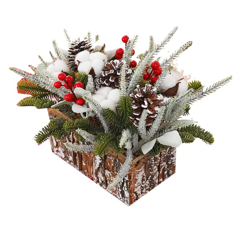 [Cross-border in stock] Christmas decorations new creative Christmas Festival small Christmas tree bonsai decoration