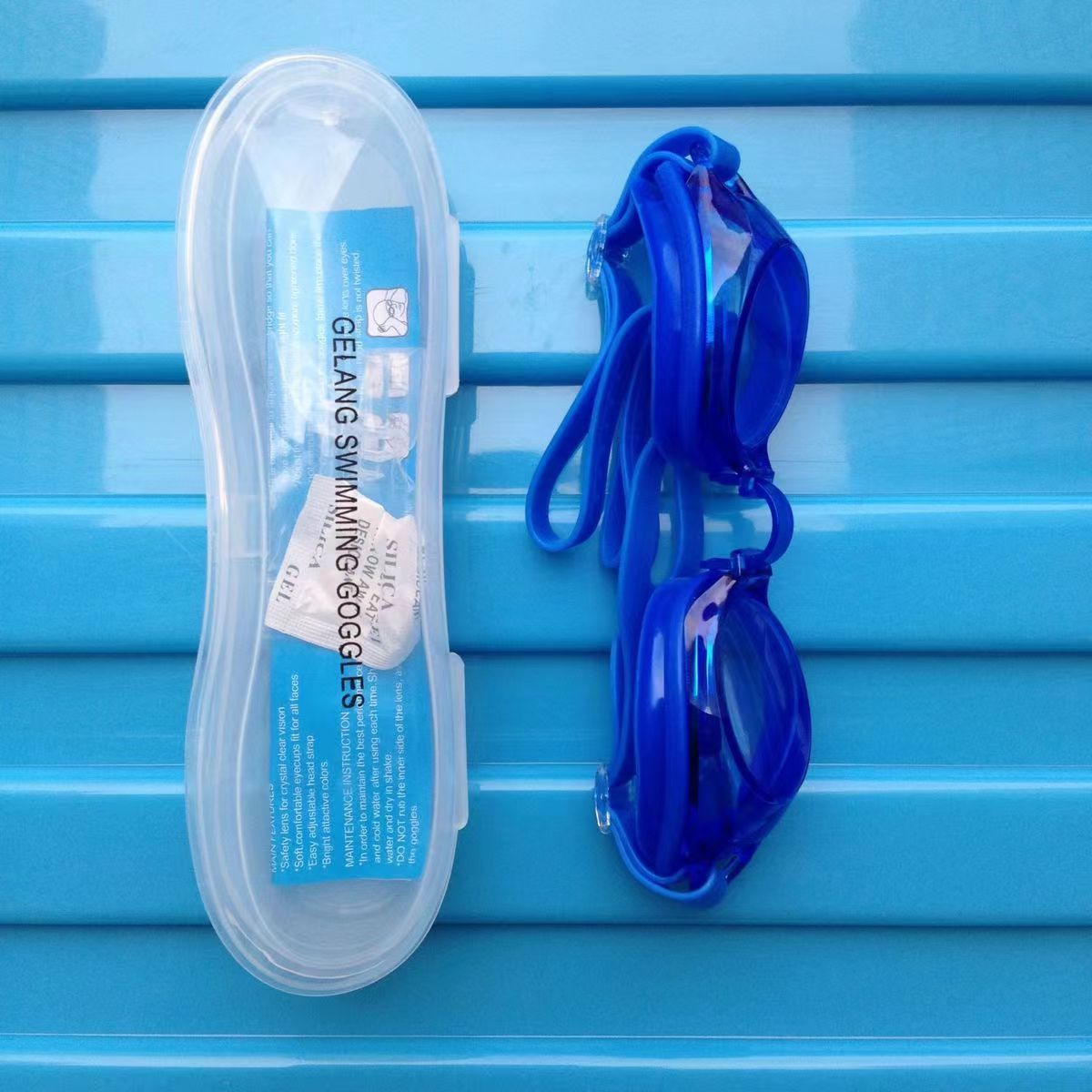 Picture of Boxed children's swimming goggles boys and girls HD waterproof anti-fog goggles manufacturers in stock wholesale swimming pool direct sales