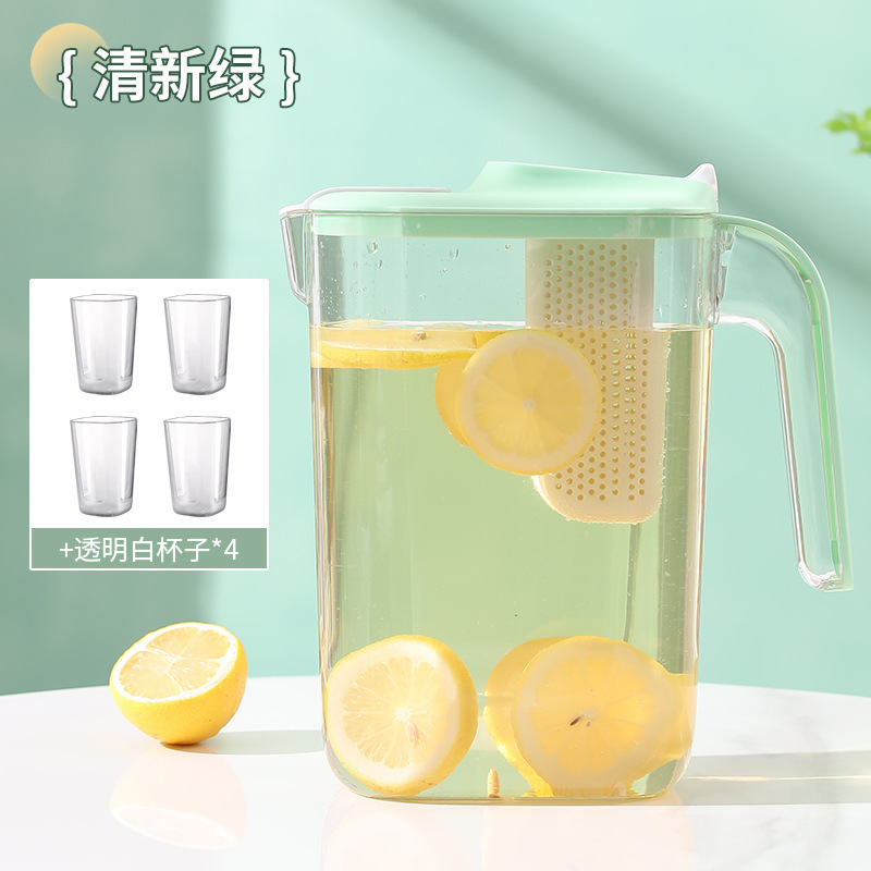 Picture of Summer Household Cold Water Kettle Refrigerator Cold Water Kettle Large Capacity High Temperature Resistant Japanese Style Cold Water Bucket with Lid Manufacturer Wholesale