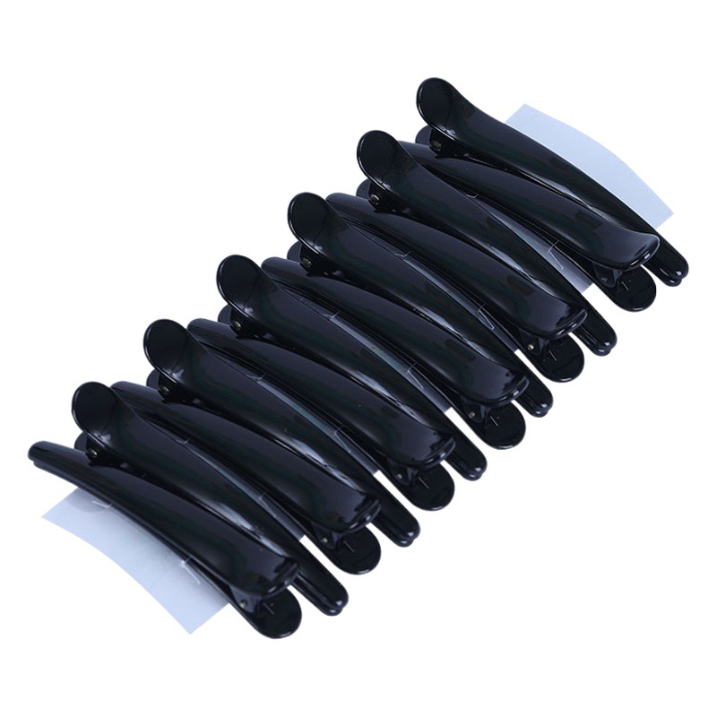 Picture of Hot-selling black duckbill clip barber shop common style sea clip 4 sizes frosted beauty hairpin small gift batch