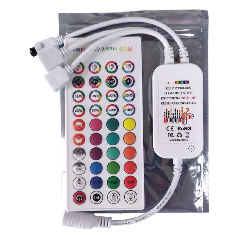 40 key Bluetooth music controller Bluetooth/infrared colorful LED lights with mobile phone APP smart timing controller