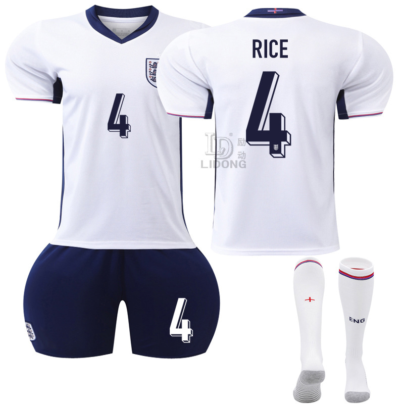 Picture of Euro 2024 New Football Jersey suit England Home Jersey Number 9 Kane 11 Foden 10 Bellingham