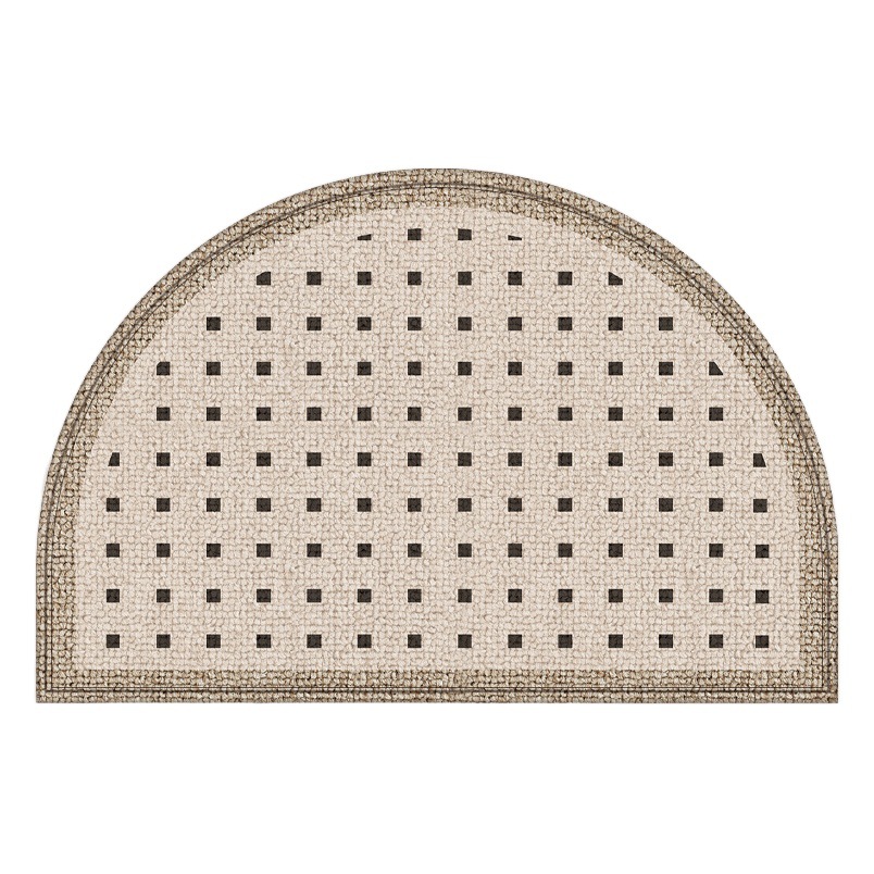 High-grade semicircle entrance door mat home entrance door door mat door mat stain-resistant wear-resistant carpet