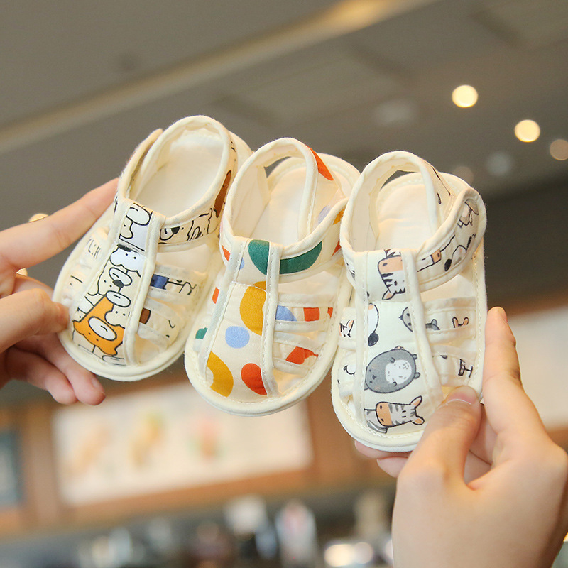 Picture of Baby Toddler Shoes Summer Sandals Breathable Anti-drop Soft Sole Outer Wear Cute Cartoon Boys and Girls Baby Newborn Shoes