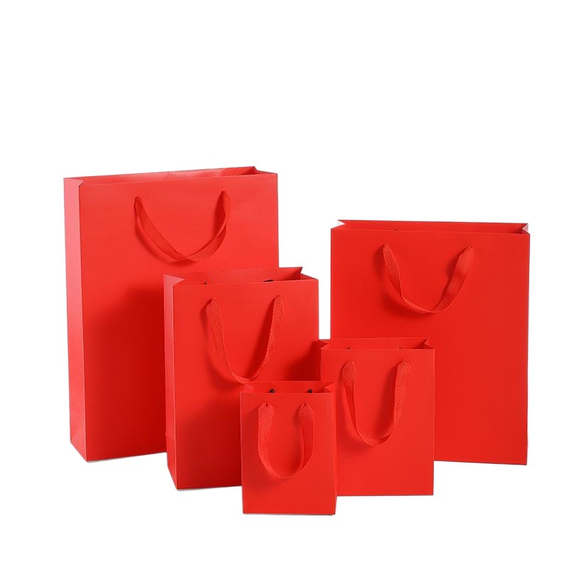 Year of the Dragon Lantern Mid-Autumn Festival Gift Packaging Bag Red Exquisite Red Gift Bag Handbag Zhuo Fan Bag