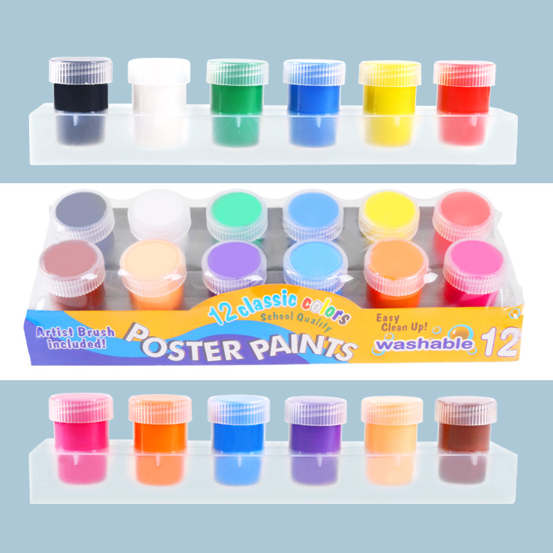 Children's Graffiti DIY Finger Paint 20ml Art Paint Washable Kindergarten Painting Paint Set Factory