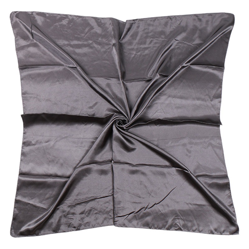 New artificial silk monochrome 90 satin large square scarf fashion solid color women's scarf professional scarf
