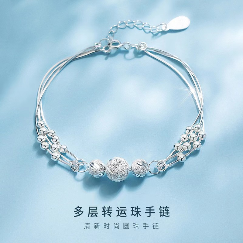 Picture of Multi-layer carved lucky beads bracelet girls bracelet niche design simple light luxury exquisite fashion jewelry