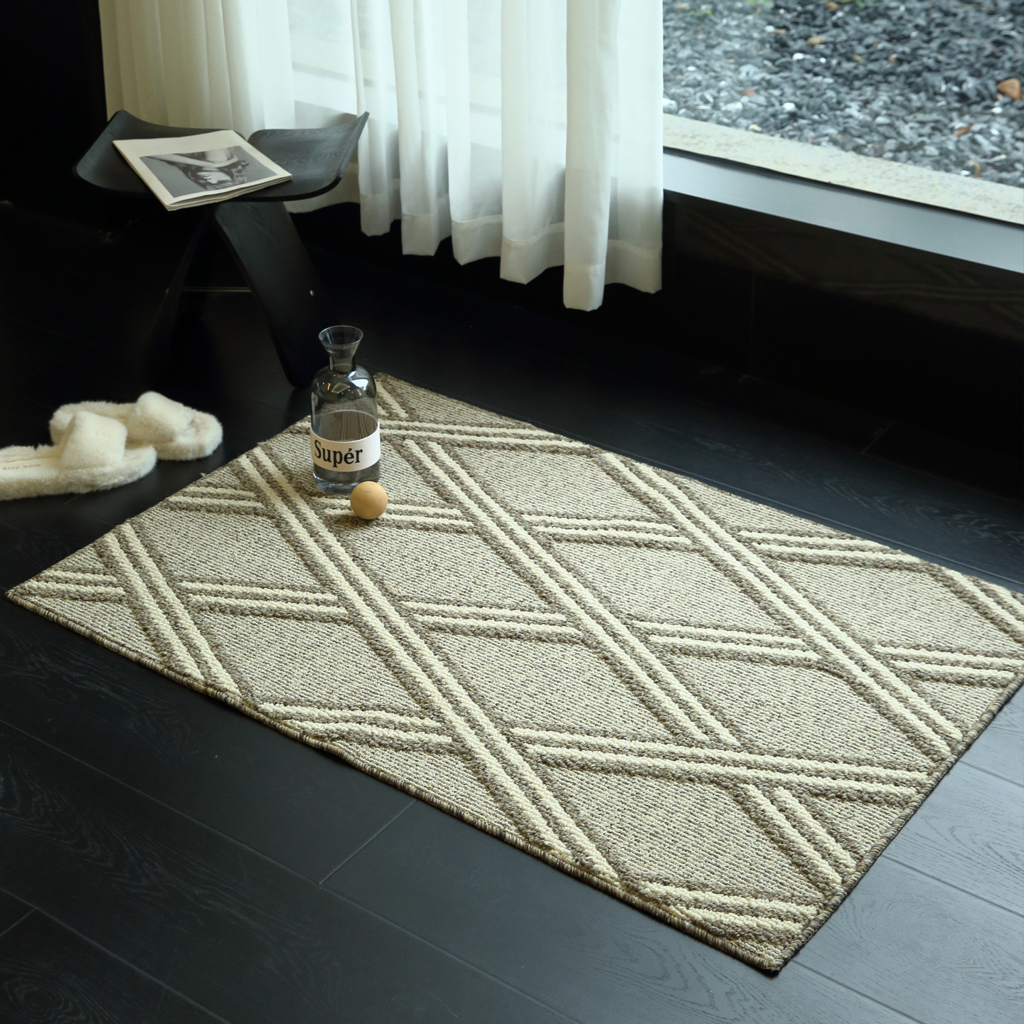 New Entry Blanket, Entrance Floor Mat, Light Luxury and High-End Sense, Door Mat, Entrance Foot Mat, Imitation Wool Living Room Carpet