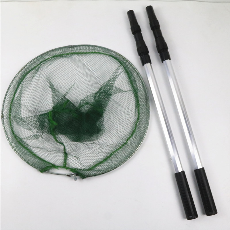 Picture of Wholesale Aluminum Alloy Net Copying Pole 2.1/1.7/ 1.5m Fishing Lure Telescopic Pole 40cm Net Copying Head