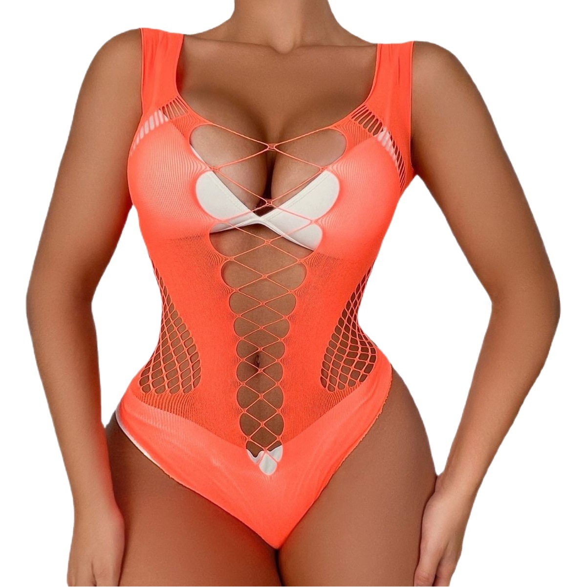 N-6031 Cross-border Women's Sexy Underwear Mesh Hip Skirt Mesh Clothes bodystocking