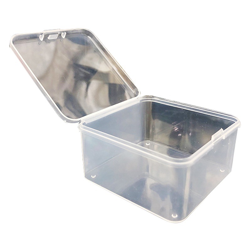 Transparent Square PP Transparent Plastic Box Rectangular Height Lid Storage Box Small Transparent Packaging Box Plastic Box