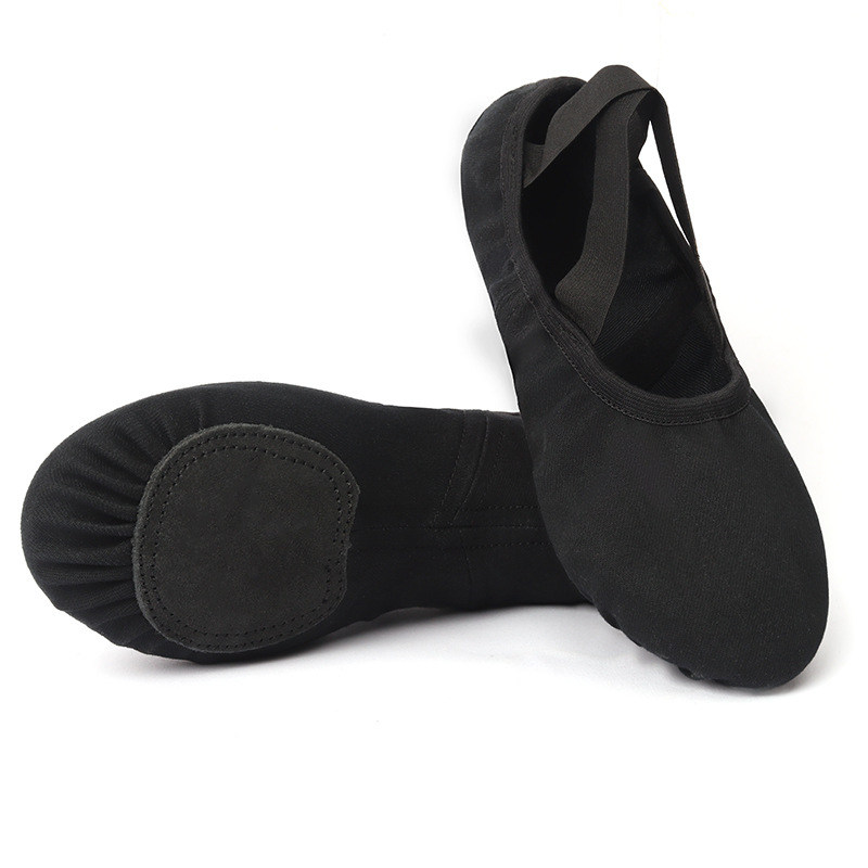 Picture of Full stretch cloth dance shoes women's soft-soled exercise shoes professional body dance shoes lace-up free cat claw shoes Chinese ethnic