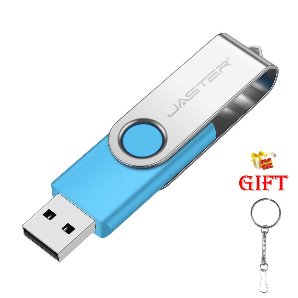 Picture of Large capacity U disk wholesale lettering USB 8g16g rotating metal U disk LOGO engraving gift U disk 32g