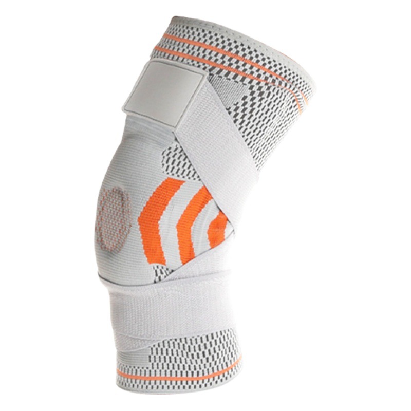 Hot-Selling Sports Knee Pads, Silicone Double Strap Knee Pads, Spring-Supported Knee Pads for Men and Women, Nylon Running Knee Pads, Wholesale in Stock