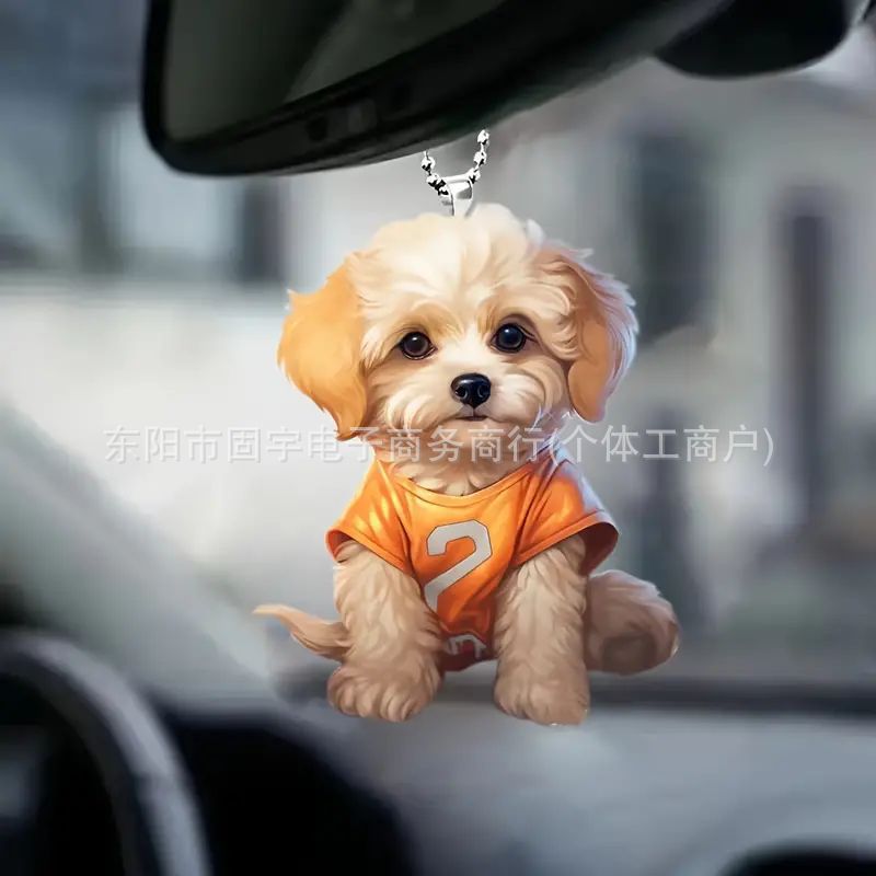 Acrylic flat decoration perfect car accessories and Christmas tree decorations