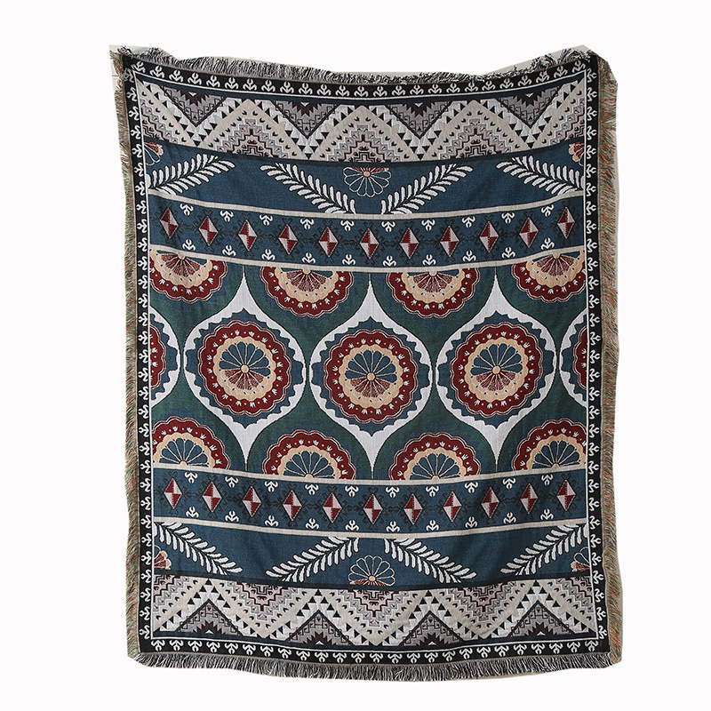 Picture of ins style illustration line blanket camping blanket leisure blanket nap blanket blanket American sofa blanket picnic blanket bed blanket