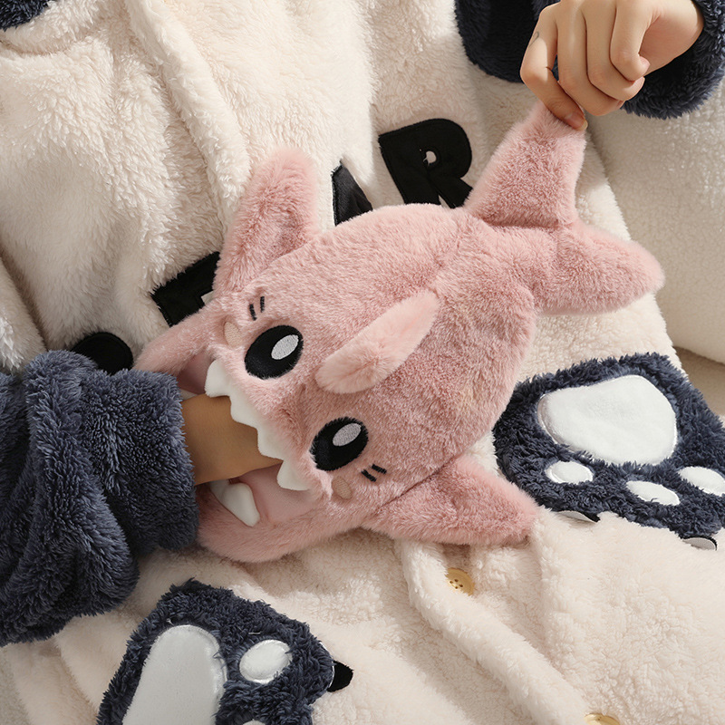 Picture of New Cute Plush Hand-Held Water-Filled Hot Water Bottle Thickeneded Explosion-Proof Pvc Hot Water Bottle Removable and Washable Spot Wholesale