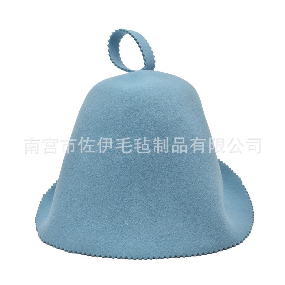 Picture of High-end cross-border felt sauna cap hot spring bath felt sauna cap integrated pressure European wool sauna cap