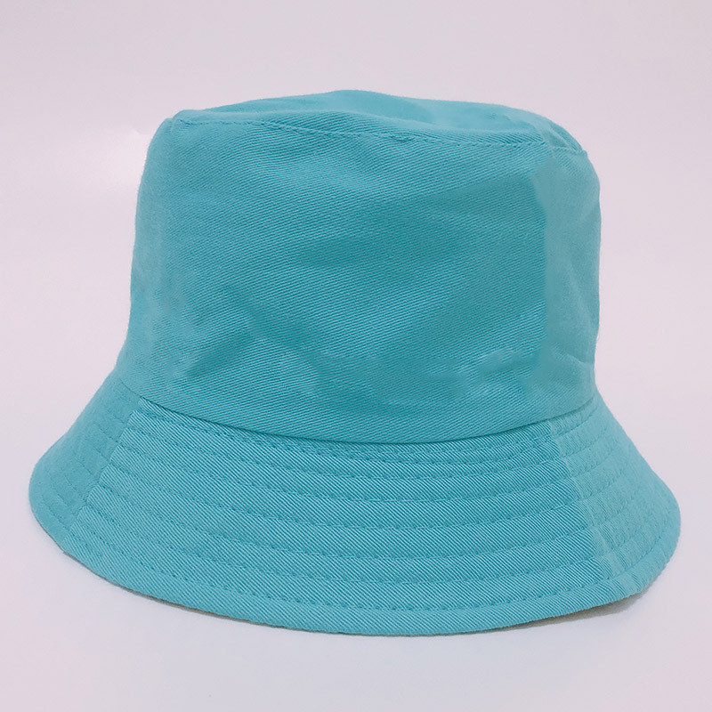 Picture of Cross-border adult fisherman hat solid color custom logo embroidery printing fisherman hat sunshade light plate custom basin hat