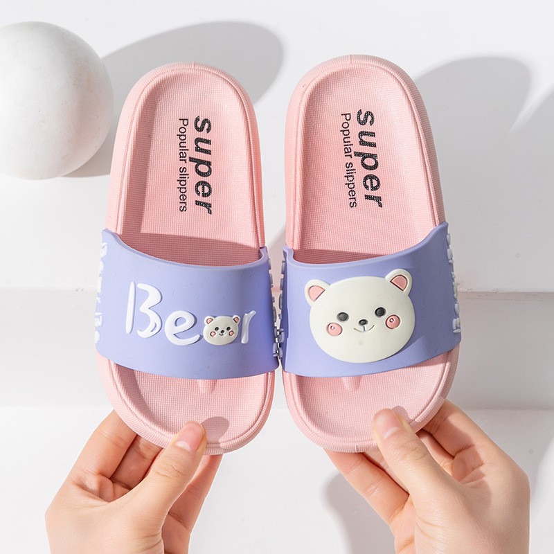 Picture of Daddy Pig Summer Cartoon Children's Slippers for Boys and Girls Indoor Home Non-slip Children's Outer Wear Big Children's Sandals and Slippers