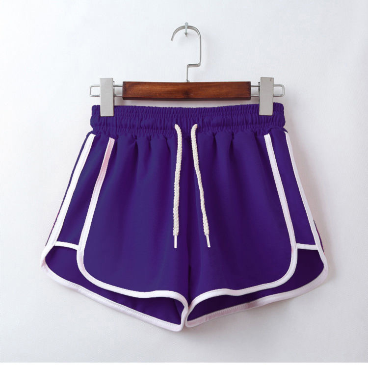 Picture of Sports shorts women's summer outer wear mid waist casual loose quick-drying shorts slimming wide leg three pants yoga shorts