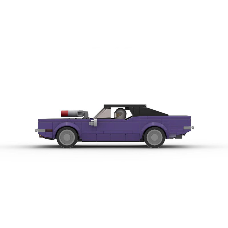 Picture of MOC Building Blocks Assembled Building Blocks Creative speed 8 Car Series 1970 Dodge Challenger Compatible with Lego Sports Car
