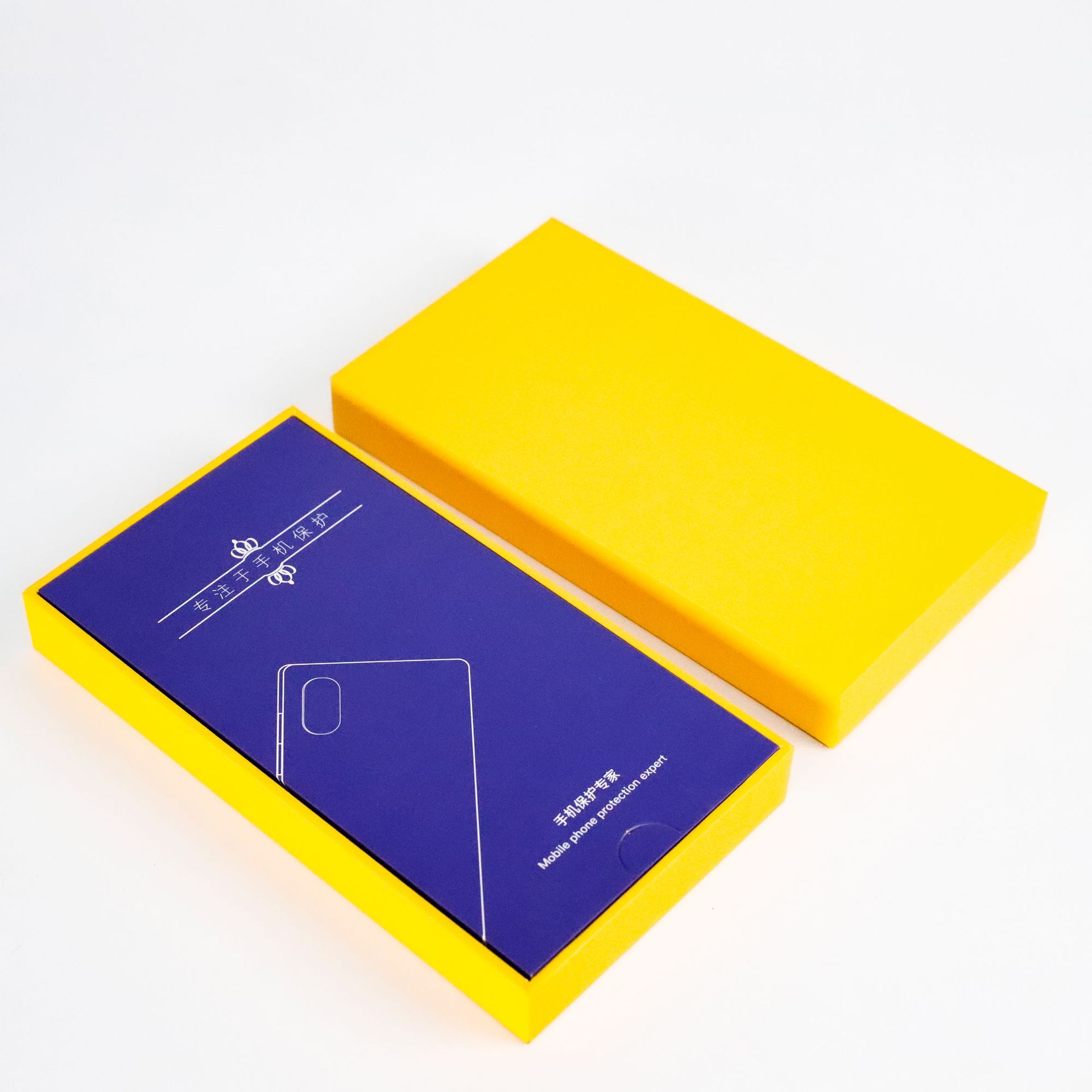 Mobile Phone Case Packaging Box Apple Mobile Phone Case Packaging Wooden Box Hard Box Color Box Products Digital Neutral Heaven and Earth Cover Wooden