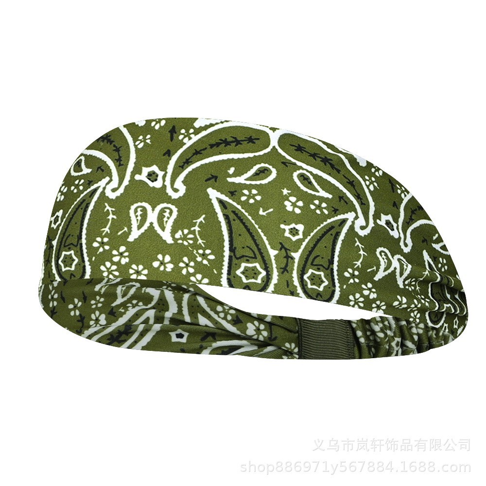 Picture of Sports Sweat-Absorbent Headband Running Fitness Forehead Protector Scarf Headband Headband New Basketball Men and Women Spring and Summer Sports Headband