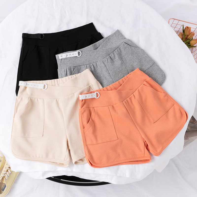 Picture of Pregnant women summer new low waist shorts wide leg pants shorts leggings casual pants pregnant women pants summer women