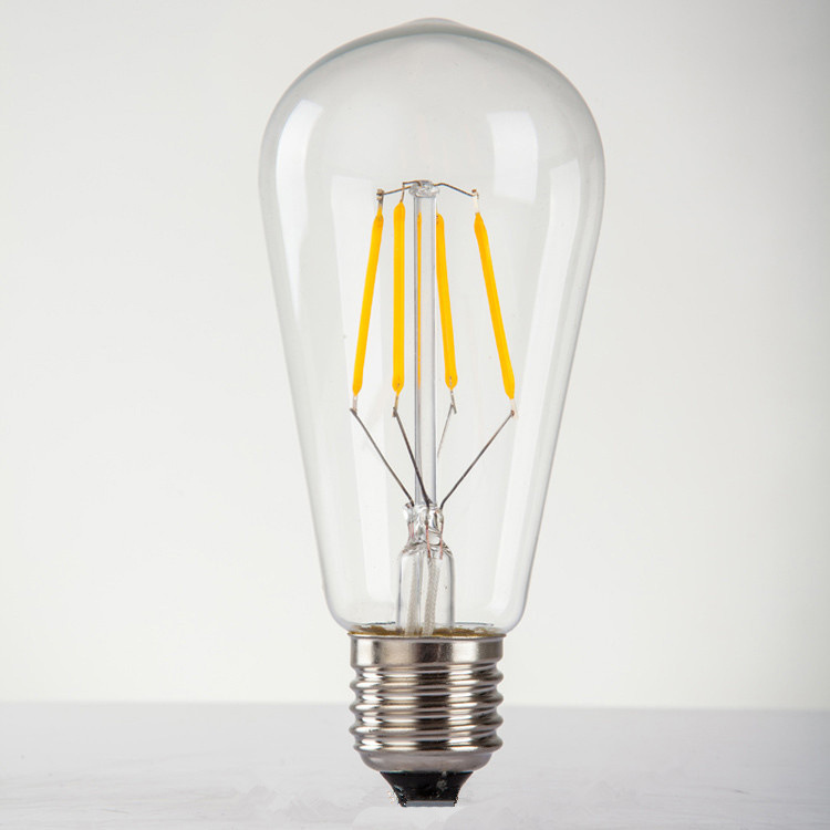 Wholesale St64Led Retro Edison Light Bulb E27220V8W Creative Decorative Glass Pacifier-Shaped Retro Lamp