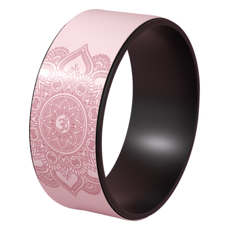 Pu Yoga Wheel, Healthy, Durable, Non-Slip, Wear-Resistant, Pressure-Resistant, Non-Deformable, Soft, Comfortable and Super Beautiful Carved Back-Curved Stretcher