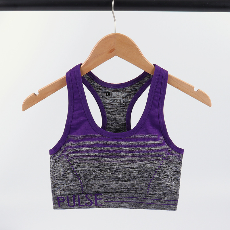 Picture of 2023 New Yoga Running Fitness Sports Underwear Women's Moisture-wicking Push-up Shock-absorbing Gradient Stripe Bra