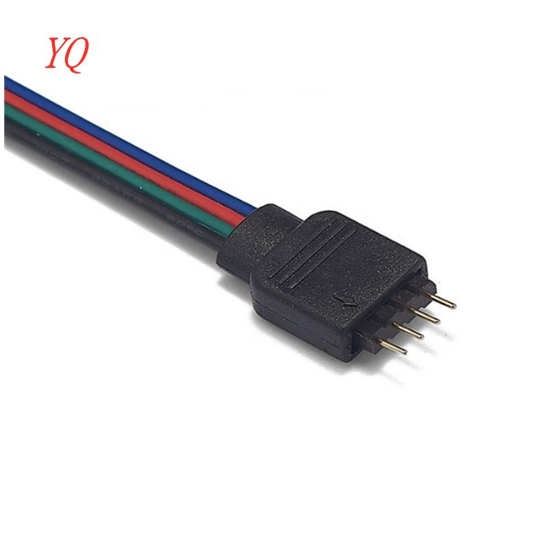 LEDRGB lamp strip connection line 4 core RGB controller connection line 4pRGB male and female single head terminal machine line