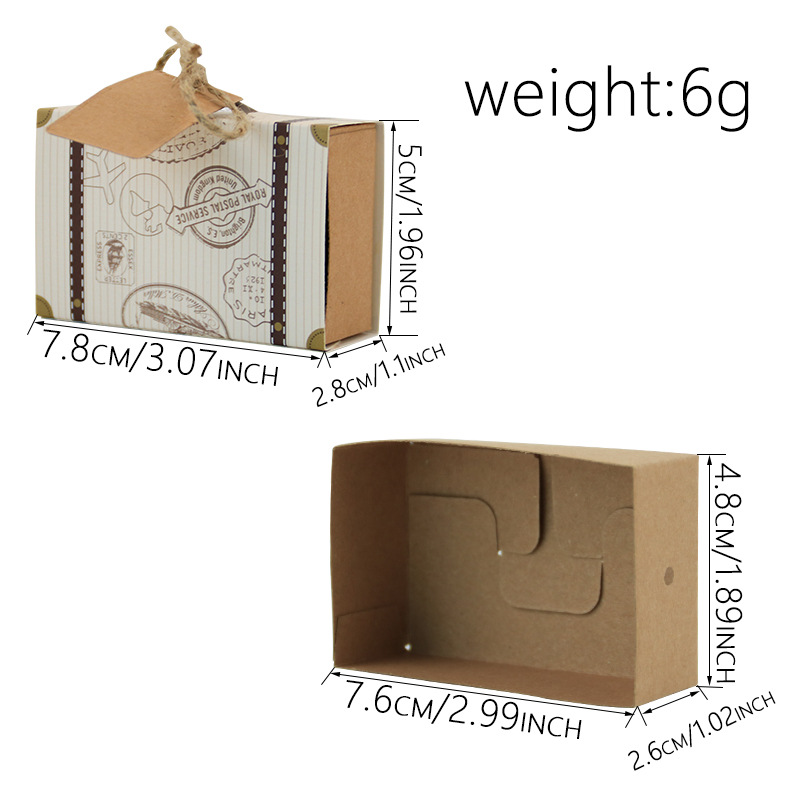 Picture of Cross-Border New Sugar Box Creative Mini Suitcase Candy Box Mini Suitcase Wedding Candy Box Carton Spot Wholesale