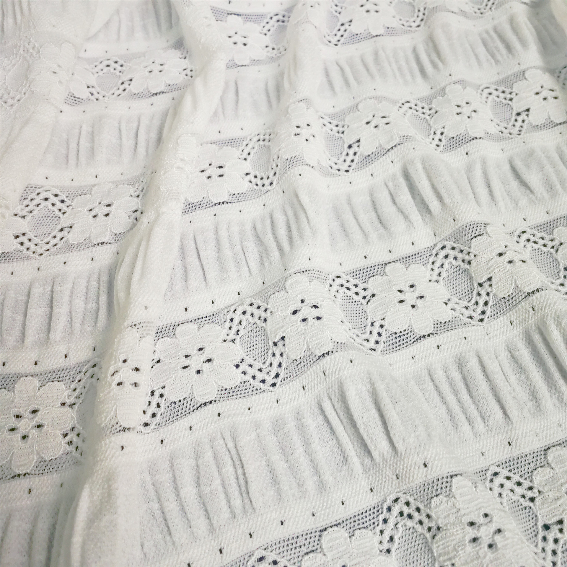 Stretch Lace Bubble Thickened Wrinkle 150CM Door Lightweight Trendy Fashion Ladies Shirt Fabric