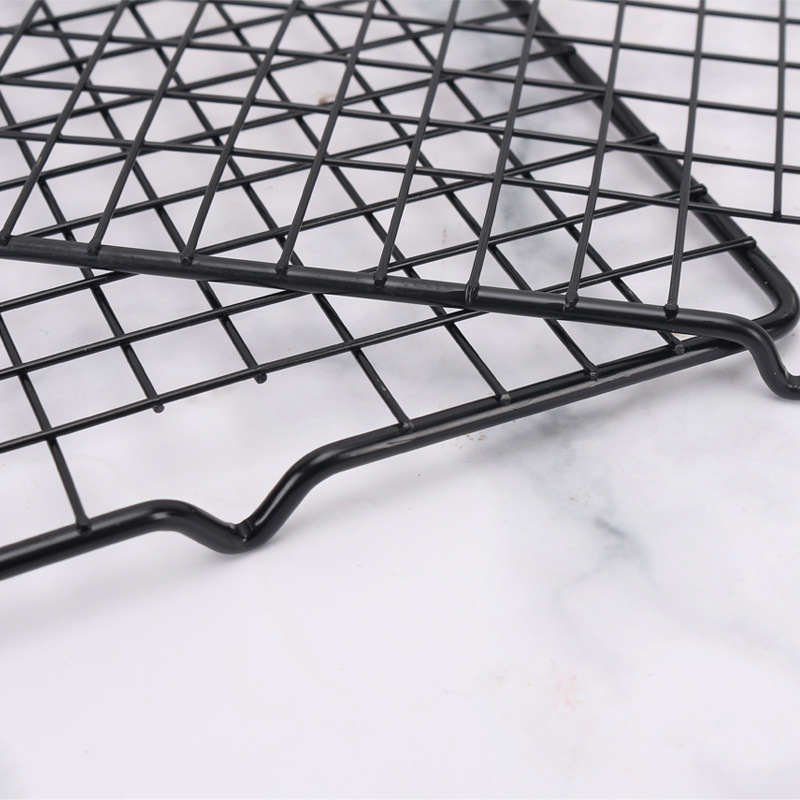 Picture of Baking Tools Baking Cake Cool Rack Bread Cooling Rack Black Non-stick Barbecue Net Home Drying Net
