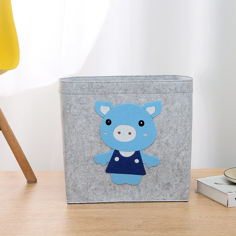 Picture of Felt Bag Cartoon Storage Basket Kidsren's Toy Dirty Clothes Storage Box Handbag Large Capacity Dirty Clothes Storage Essential