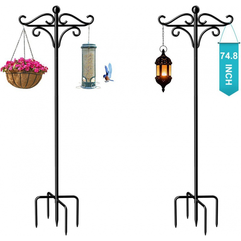 Cross-border new wrought iron metal crafts iron products outdoor courtyard decoration shepherd hook hook wedding supplies hanging