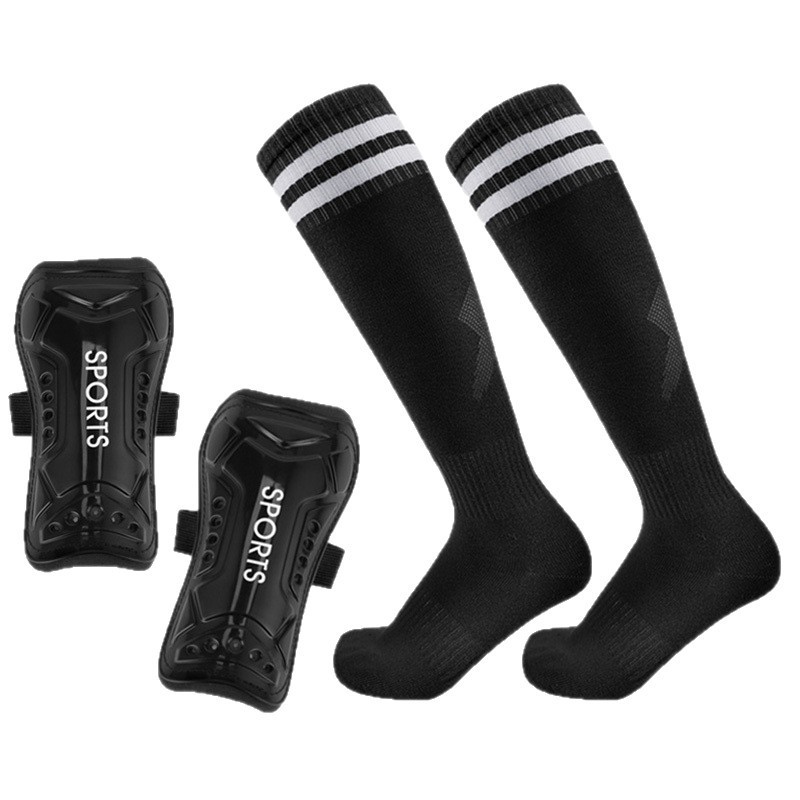 Amazon Football Leggings Strap Soccer Shin Guards Cross-border Foreign Trade Over-the-knee Soccer Socks