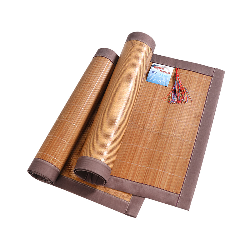 Picture of Factory wholesale carbonized bamboo mat double-sided mat children's kindergarten nap mat student dormitory single bed mat