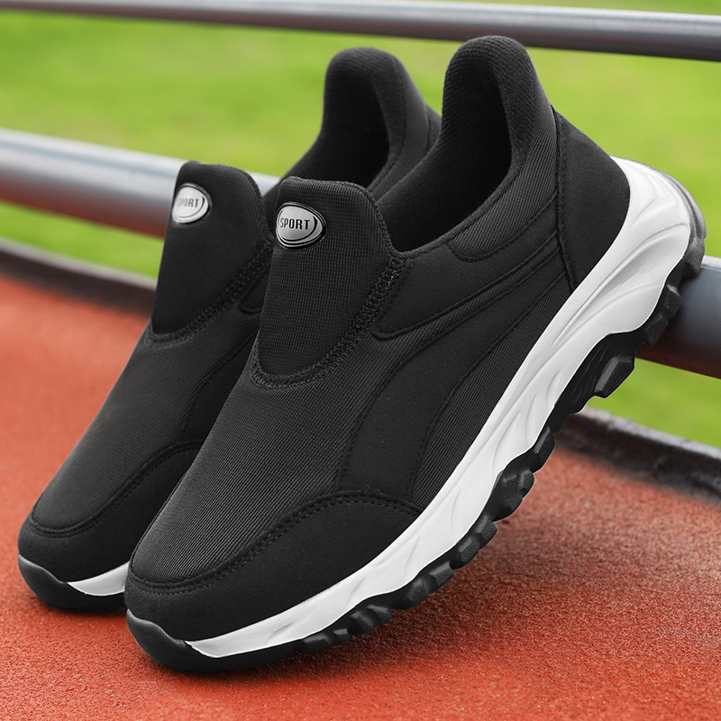 2024 Autumn Elderly Shoes Women's Soft Sole Middle-Aged and Elderly Walking Shoes Men's Thickened One-Step Warm Sports Shoes A110