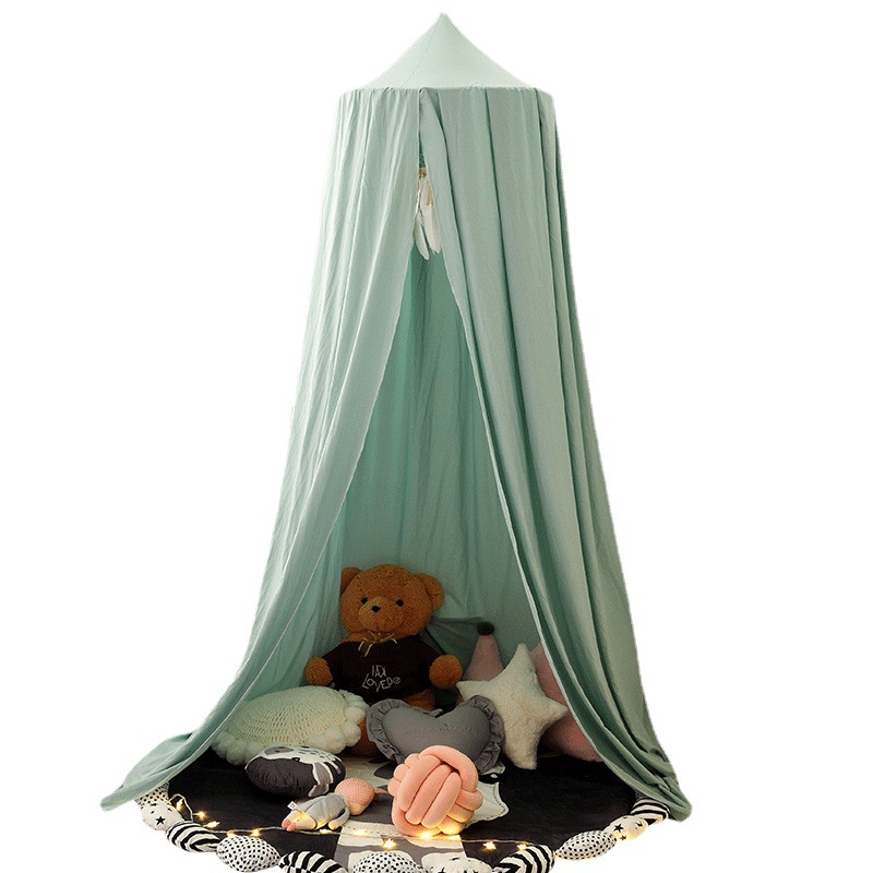 Picture of Cross-border Exclusive for Amazon Dome Bed Curtain Nordic ins Style Children's Suspended Mosquito Net Bed Tent Blackout Bed Curtain