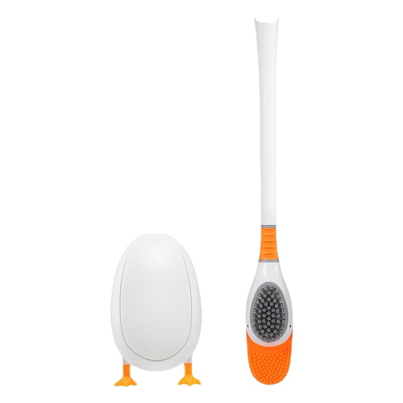 [Patented Authentic] Internet Celebrity Diving Duck Toilet Brush Silicone Brush No Punching Bathroom Wall-Mounted Cleaning Brush