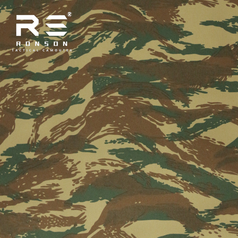 GREECE LIZARED Greek lizard camouflage 1000D hollow silk polyester adjustable pull waterproof Oxford cloth