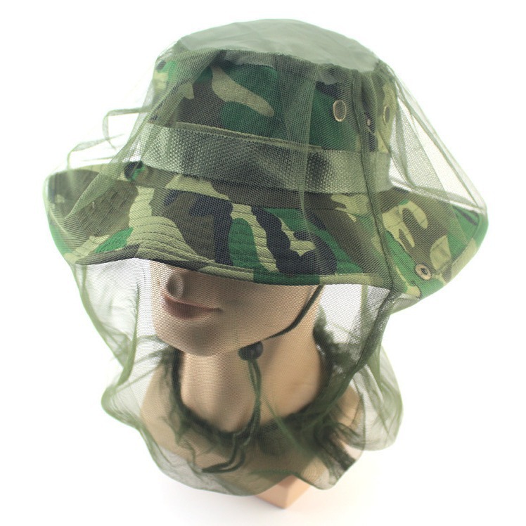 360 degree anti-mosquito net gauze cap outdoor fishing cap beekeeping protective cap outdoor anti-mosquito net cover
