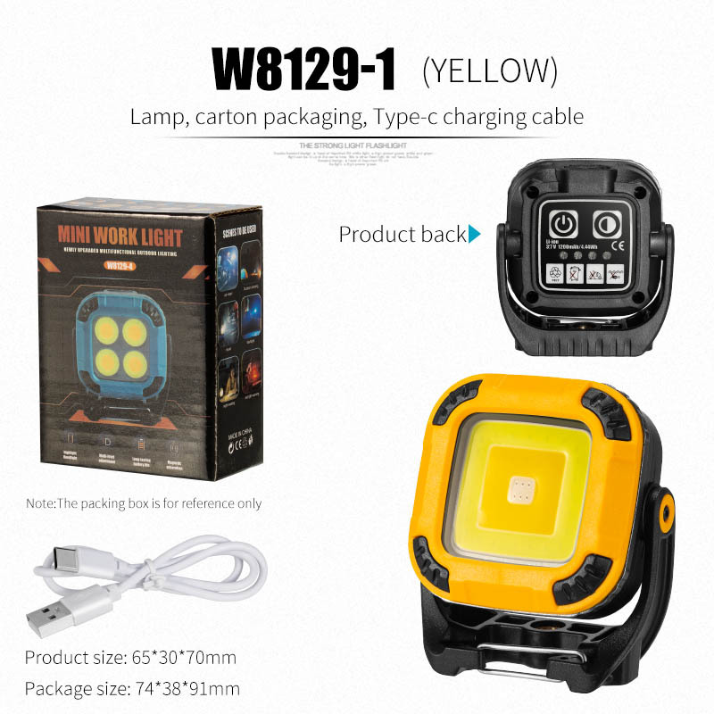 Picture of Cross-border full-scene working lamp multi-gear rotating lamp holder strong magnetic adsorption garden lamp outdoor camping lamp inspection lamp