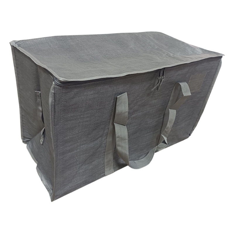 Foreign Trade Cross-border Moving Bag PE Large Capacity Storage Bag Household Clothes Quilt Zipper Bag PP Woven Transparent Bag