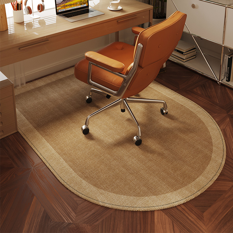 Log Top Luxury Study Swivel Chair Carpet Full Spread Non-slip Wear-resistant Protective Mat Office Computer Chair Bedroom Floor Mat