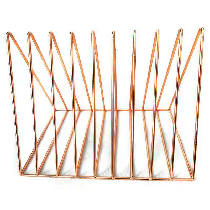 Picture of Manufacturers Nordic can set nine-card bookshelf iron stationery supplies sundries basket stationery books storage frame